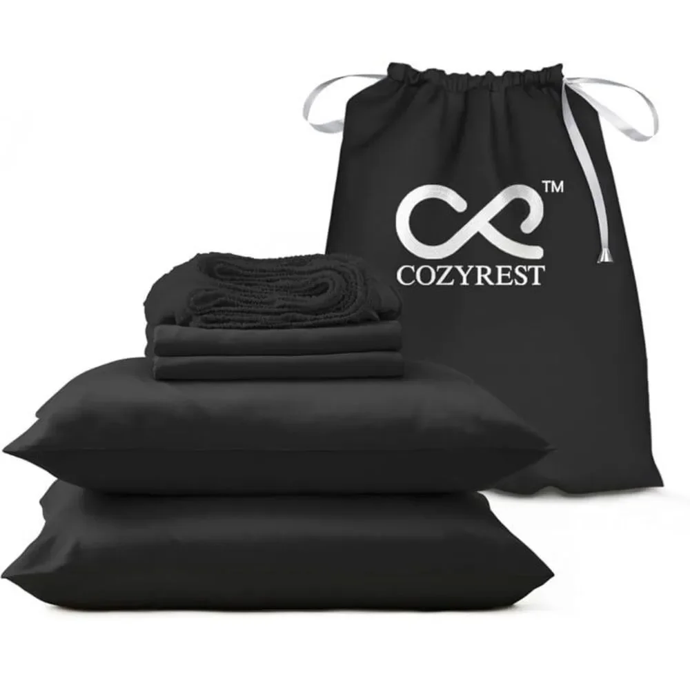 NWT COZYREST 100% Tencel Lyocell King Sheet Set Cooling & Breathable 4PC Luxury